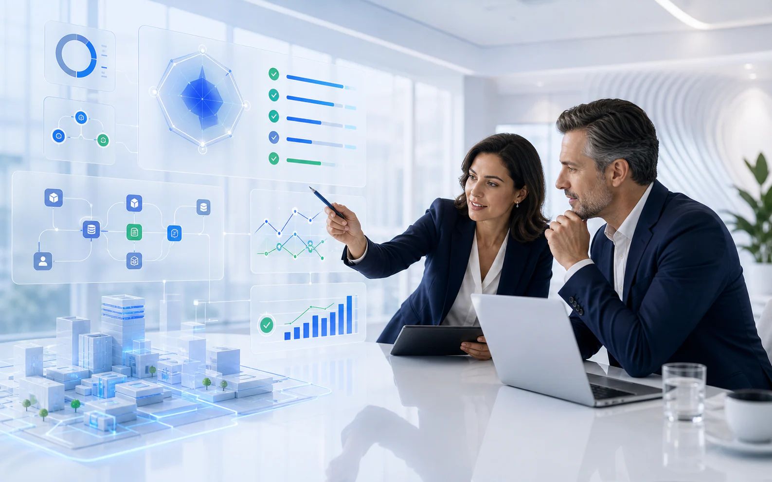 Business leaders reviewing AI readiness and automation opportunities